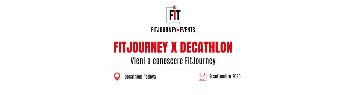 FitJourney x Decathlon | Evento 19 settembre 2026